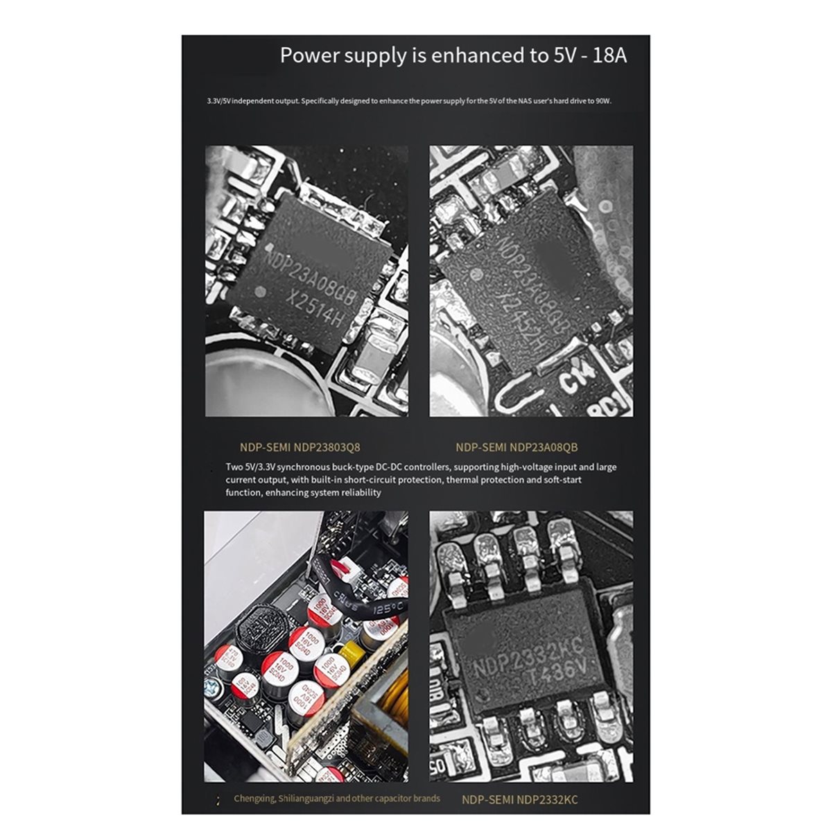 Flex Atx Power Supply 600W 1U - [AC18 Digital]/Bloc d'alimentation modulaire Flex 600W,