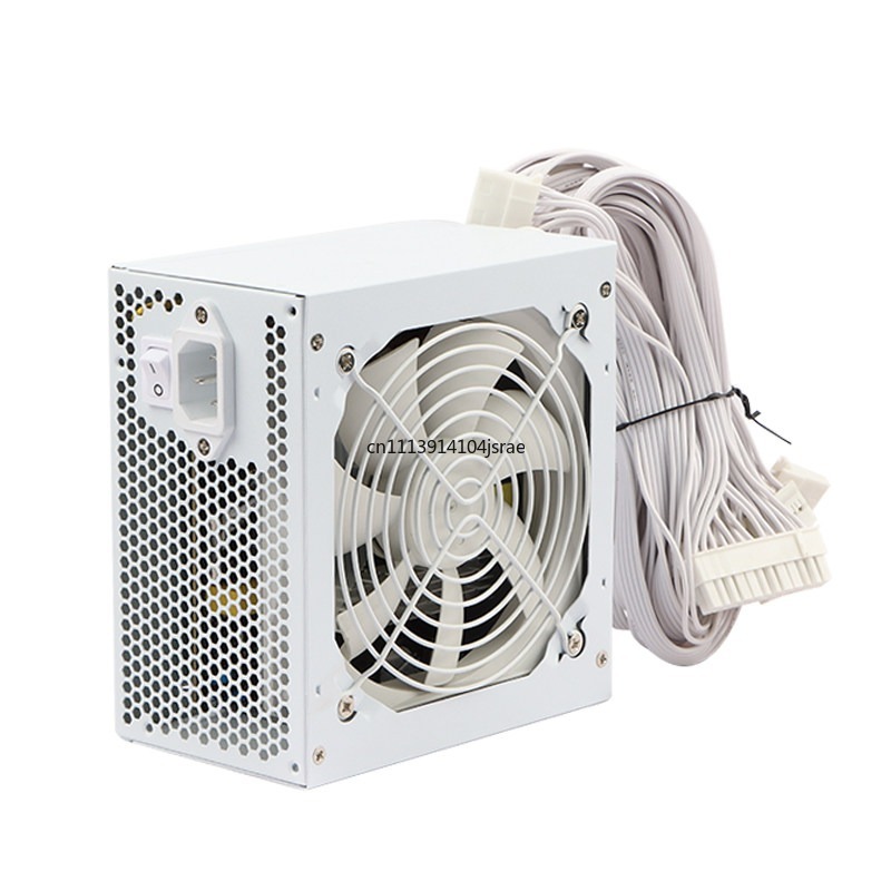 Pc Power Supply - Boîtier d’ordinateur ATX blanc, alimentation 600W-650W-750W-850W-950W,