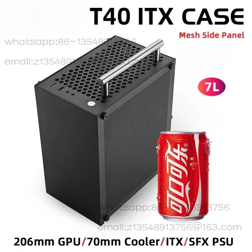 Boîtier T40 Mini ITX noir 7L p - Psu Computer avis et prix